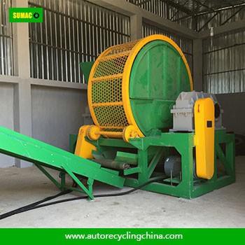 European Standard Double Shaft Scrap Tyre Shredder