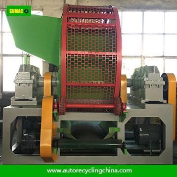 European Standard Double Shaft Scrap Tyre Shredder